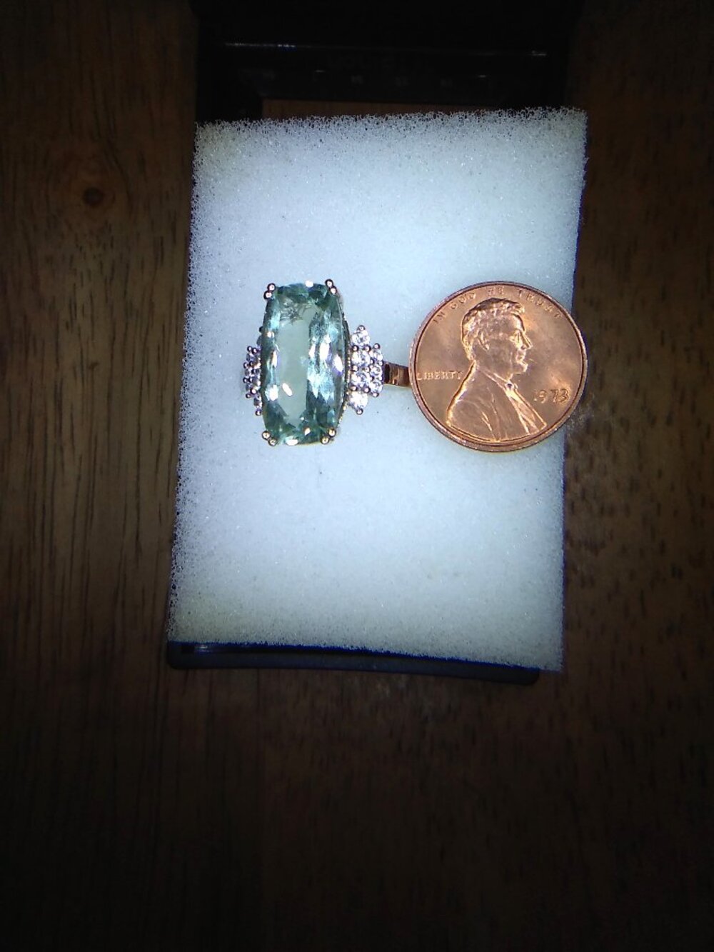 Prasiolite Silver Ring - Picture 6 of 6